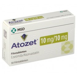 ATOZET 10 MG/10 MG - инструкция по применению в Израиле
