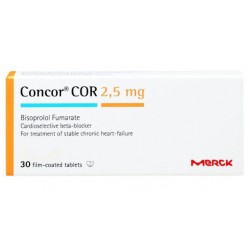 CONCOR 2.5 MG - инструкция по применению в Израиле