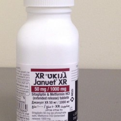 JANUET XR 50/1000 MG TABLETS - инструкция по применению в Израиле