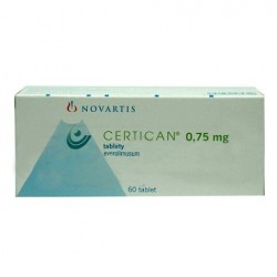 CERTICAN 0.75 MG TABLETS - инструкция по применению в Израиле