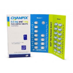 CHAMPIX 0.5 MG - инструкция по применению в Израиле