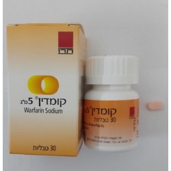 COUMADIN 5 MG - инструкция по применению в Израиле