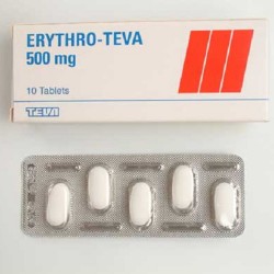 ERYTHRO-TEVA 500 MG - инструкция по применению в Израиле
