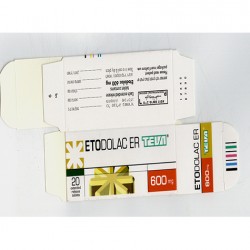 ETODOLAC ER TEVA 600 MG - инструкция по применению в Израиле