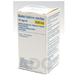GEMCITABINE MEDAC 1000 MG - инструкция по применению в Израиле