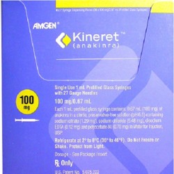 KINERET 100 MG SOLUTION FOR INJECTION - инструкция по применению в Израиле