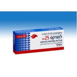 LAMODEX 25 MG DISPERSIBLE/CHEWABLE TABLETS - инструкция по применению в Израиле