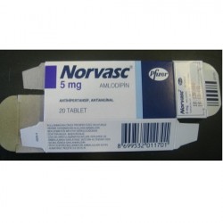 NORVASC 5 MG TABLETS - инструкция по применению в Израиле