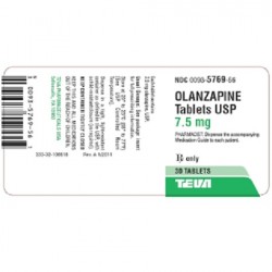 OLANZAPINE TEVA 7.5 MG