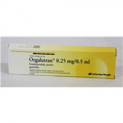 ORGALUTRAN 0.25 MG/0.5 ML - инструкция по применению в Израиле