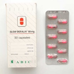 SLOW DERALIN 80 MG - инструкция по применению в Израиле