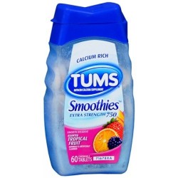 TUMS SMOOTHIES EX ASSORTED TROPICAL FRUIT - инструкция по применению в Израиле