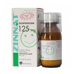 ZINNAT SUSPENSION 125 MG/5 ML - инструкция по применению в Израиле